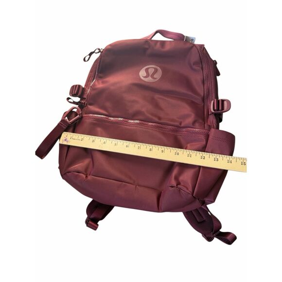 Lululemon Backpack New Crew 22L Burgundy Bay Red NEW - Picture 10 of 14